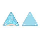 Aquamarine AM Triangle Shape High Quality Glass Sew-on Rhinestones WholesaleRhinestone